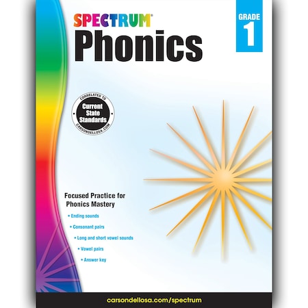 Spectrum Phonics Workbook, Grade 1, Paperback 704604
